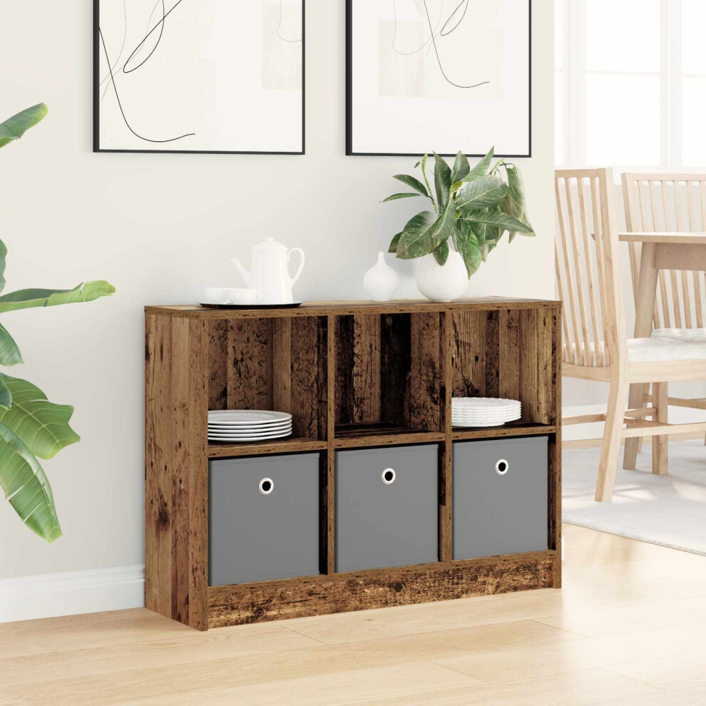 Vidaxl Sideboard With Drawer Old Wood 88.5 X 27.5 X 63.5 Cm