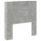 VidaXL vidaXL Storage Headboard with LED Concrete Grey Engineered Wood 2