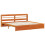 VidaXL vidaXL Bed Frame with Headboard 2 pcs Wax Brown Solid Pine Wood 5