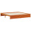 VidaXL vidaXL Bed Frame with Headboard 2 pcs Wax Brown Solid Pine Wood 3