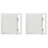 VidaXL vidaXL Access Panel 2 pcs White 23 x 23 x 3 cm Steel 2