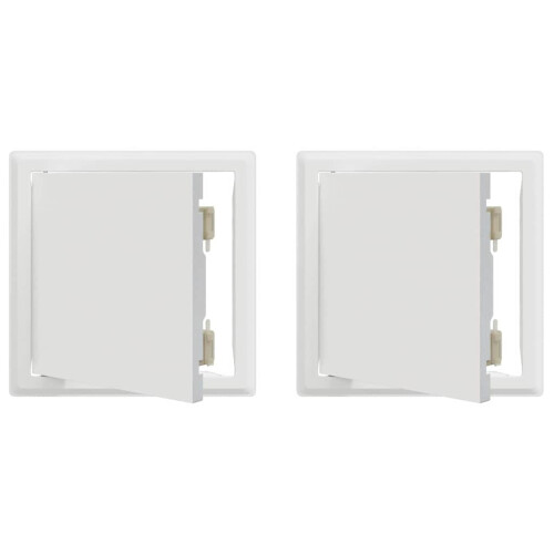 VidaXL vidaXL Access Panel 2 pcs White 23 x 23 x 3 cm Steel 1