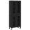 VidaXL vidaXL Highboard 2 pcs Black Oak Engineered Wood and Glass 2