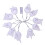 Halloween spook-schedel lichtslinger 10 witte LED's 2