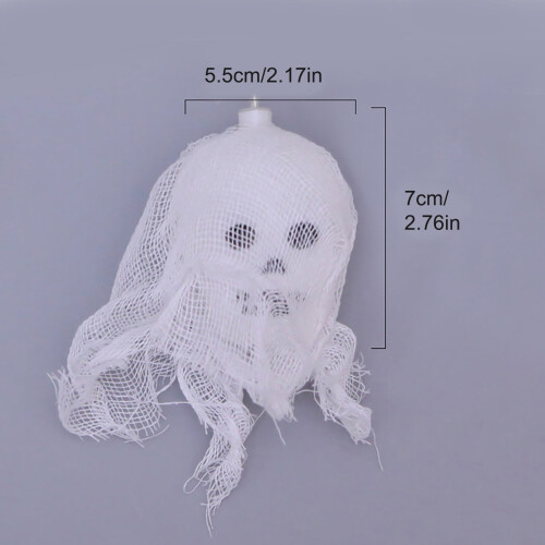 Halloween spook-schedel lichtslinger 10 witte LED's 2