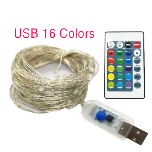 YiFudd curtain string lights 100 LED 8 modes 1