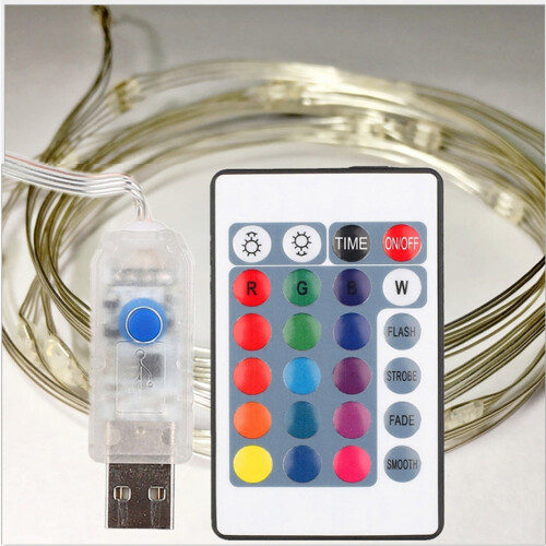 YiFudd curtain string lights 100 LED 8 modes 2