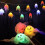 YiFudd Halloween string lights white skull 10 LED 4