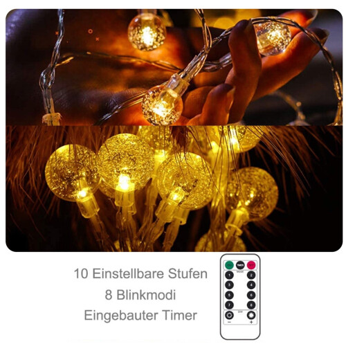 LED Bottle String Lights Battery-Powered 2M 2