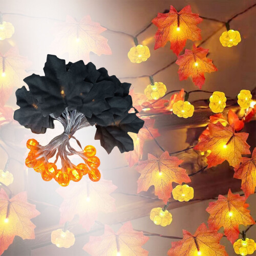 Halloween pumpkin LED string lights 10m 2