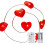 LED heart-shaped copper wire string lights 20 pcs 2