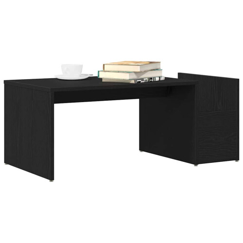 VidaXL vidaXL Coffee Table Black Oak 90 x 45 x 35 cm Engineered Wood 2