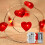 LED heart-shaped copper wire string lights 20 pcs 6