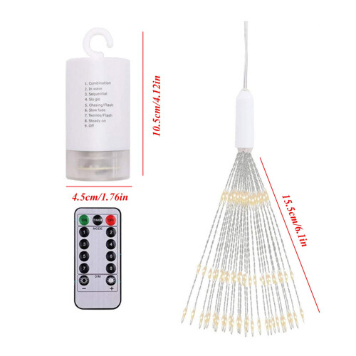 YiFudd outdoor dimmable starburst string lights 180-LED 2