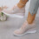 (Pink, 43) Damesmode sneakers 1