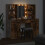 VidaXL vidaXL Dressing Table Set with Drawer 3 pcs Smoked Oak Engineered Wood 3