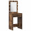 VidaXL vidaXL Dressing Table Set with Drawer 3 pcs Smoked Oak Engineered Wood 4