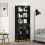 VidaXL vidaXL Highboard 2 pcs Black Oak Engineered Wood 1