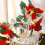 Christmas string lights safflower red fruit decoration 10m 5