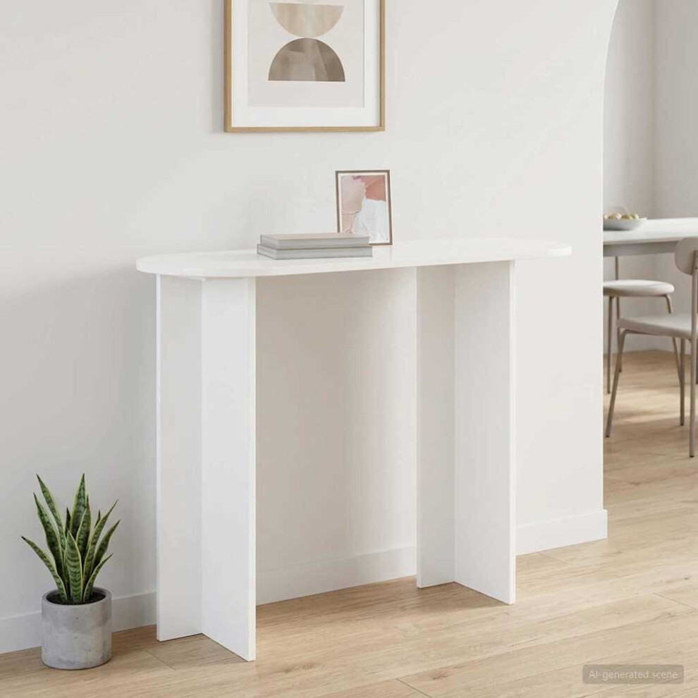 Vidaxl Console Table 100 X 39.5 X 75 Cm Engineered Wood White