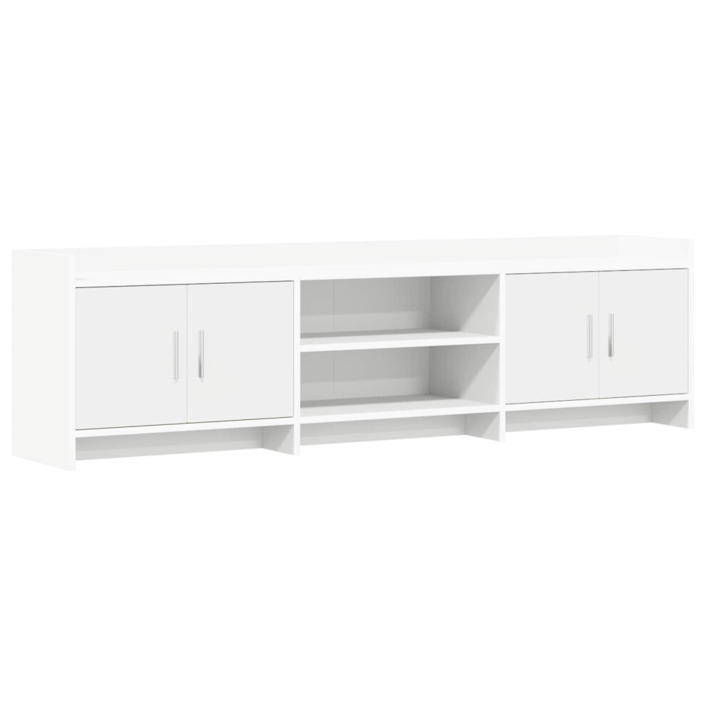 Vidaxl Tv Cabinet 168 X 33 X 47 Cm Engineered Wood White