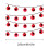 Halloween LED string lights battery-powered 10-light 3