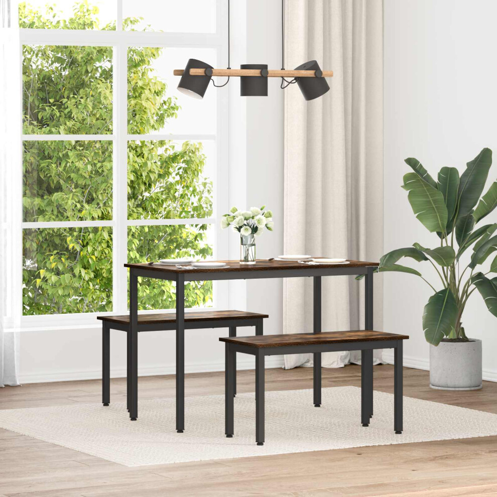 Vidaxl Bench Smoke Oak 80 X 35 X 45 Cm Engineered Wood