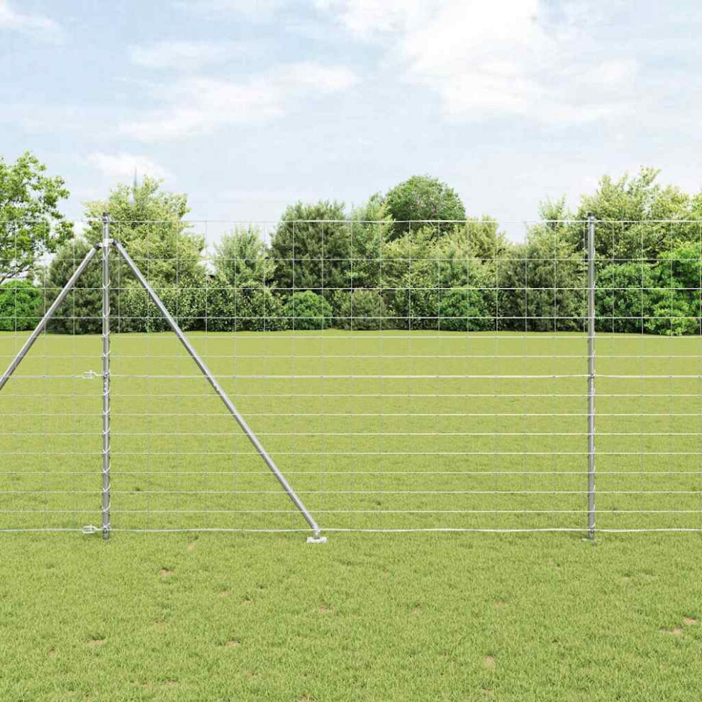 Vidaxl Welded Wire Fence With Spikes 25 X 1.6 M (W X H)