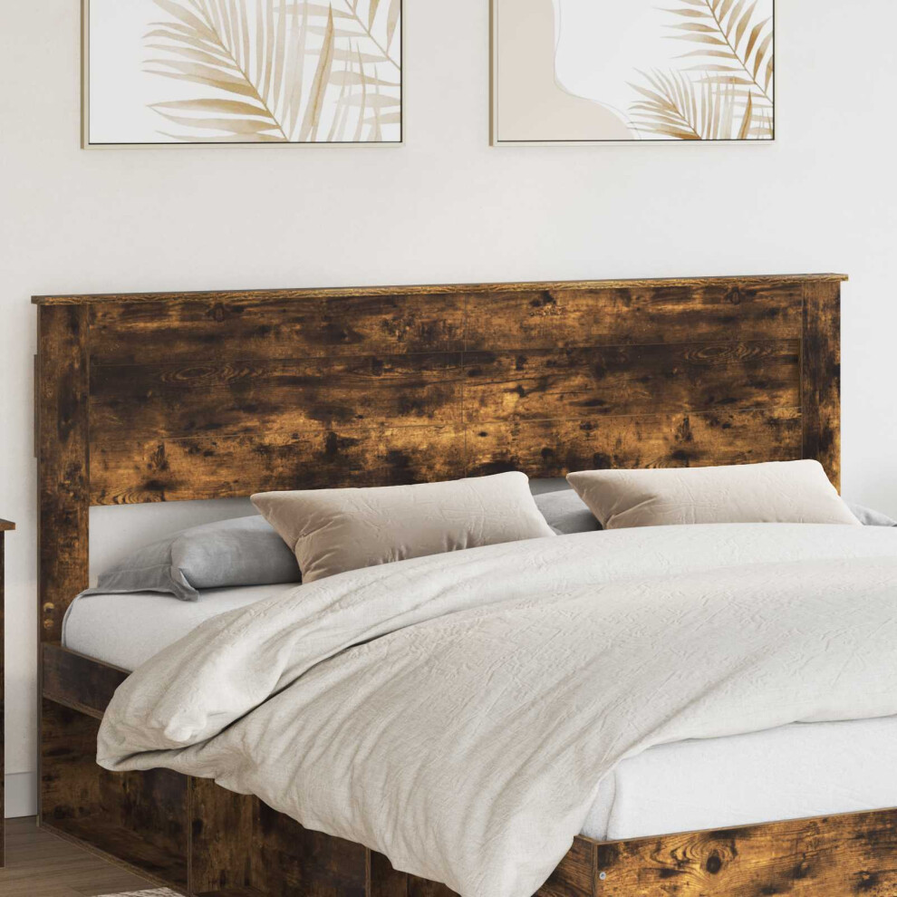 Vidaxl Headboard Smoked Oak Engineered Wood