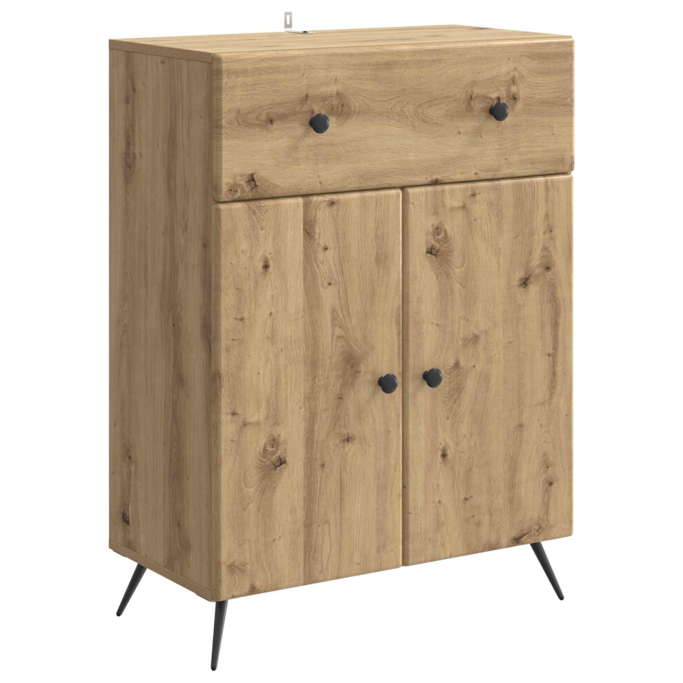 Vidaxl Sideboard Artisan Oak 66 X 34.5 X 90 Cm Engineered Wood