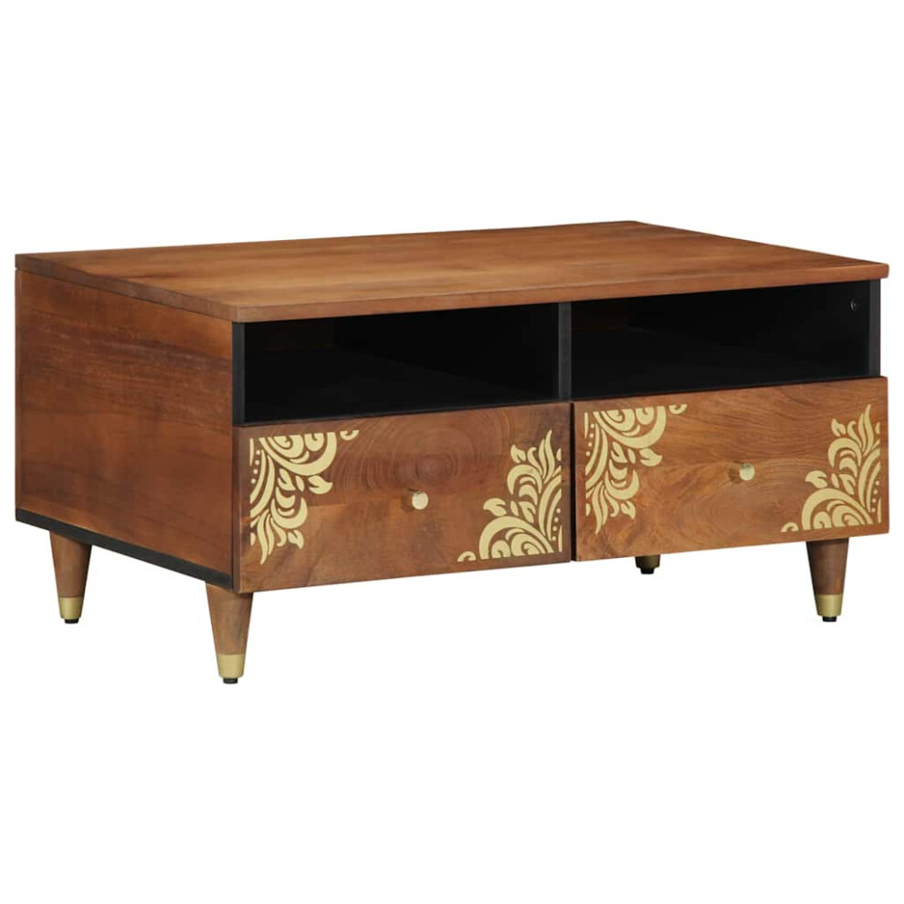 Vidaxl Coffee Table Honey Brown 80 X 54 X 40 Cm Solid Mango Wood