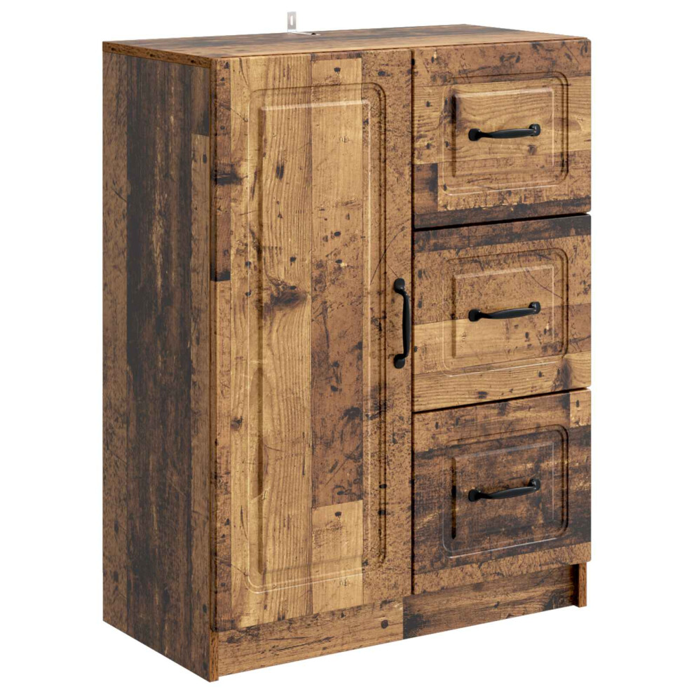 Vidaxl Sideboard Old Wood 66 X 34.5 X 87 Cm Engineered Wood