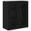 VidaXL vidaXL Highboard 2 pcs Black Oak Engineered Wood and Glass 4