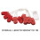 Christmas LED string lights warm white battery-powered 5