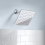 Glacier Bay Modern 1-Spray Pattern 8 in. Single Wall Mount Fixed Rain Shower Head in Chrome 2
