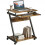 Homcom HOMCOM Movable Computer Desk with 4 Moving Wheels Rustic Brown 2