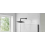 Glacier Bay Modern 1-Spray Pattern 8.8 in. Single Wall Mount Fixed Shower Head in Matte Black 2