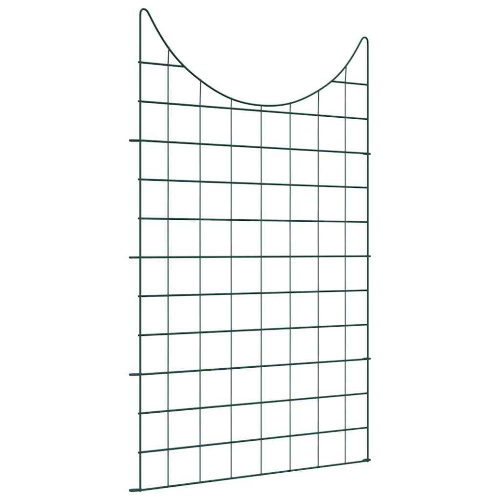 Vidaxl Pond Fence Set 8 Pcs Green 50 X 80 Cm Steel