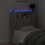VidaXL vidaXL Storage Headboard with LED Concrete Grey Engineered Wood 3