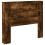 VidaXL vidaXL Storage Headboard with LED Smoked Oak Engineered Wood 2