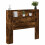 VidaXL vidaXL Storage Headboard with LED Smoked Oak Engineered Wood 3