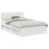 VidaXL vidaXL Bed Frame with Headboard White 150 x 200 cm Solid Pine Wood 2