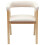 VidaXL vidaXL Dining Chairs 2 pcs Natural 54 x 57 x 73 cm Solid Rubber Wood 5