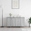 VidaXL vidaXL Sideboard Grey Sonoma 135 x 41 x 75 cm Engineered Wood 4