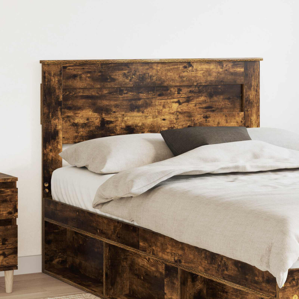 Vidaxl Headboard Smoked Oak Engineered Wood