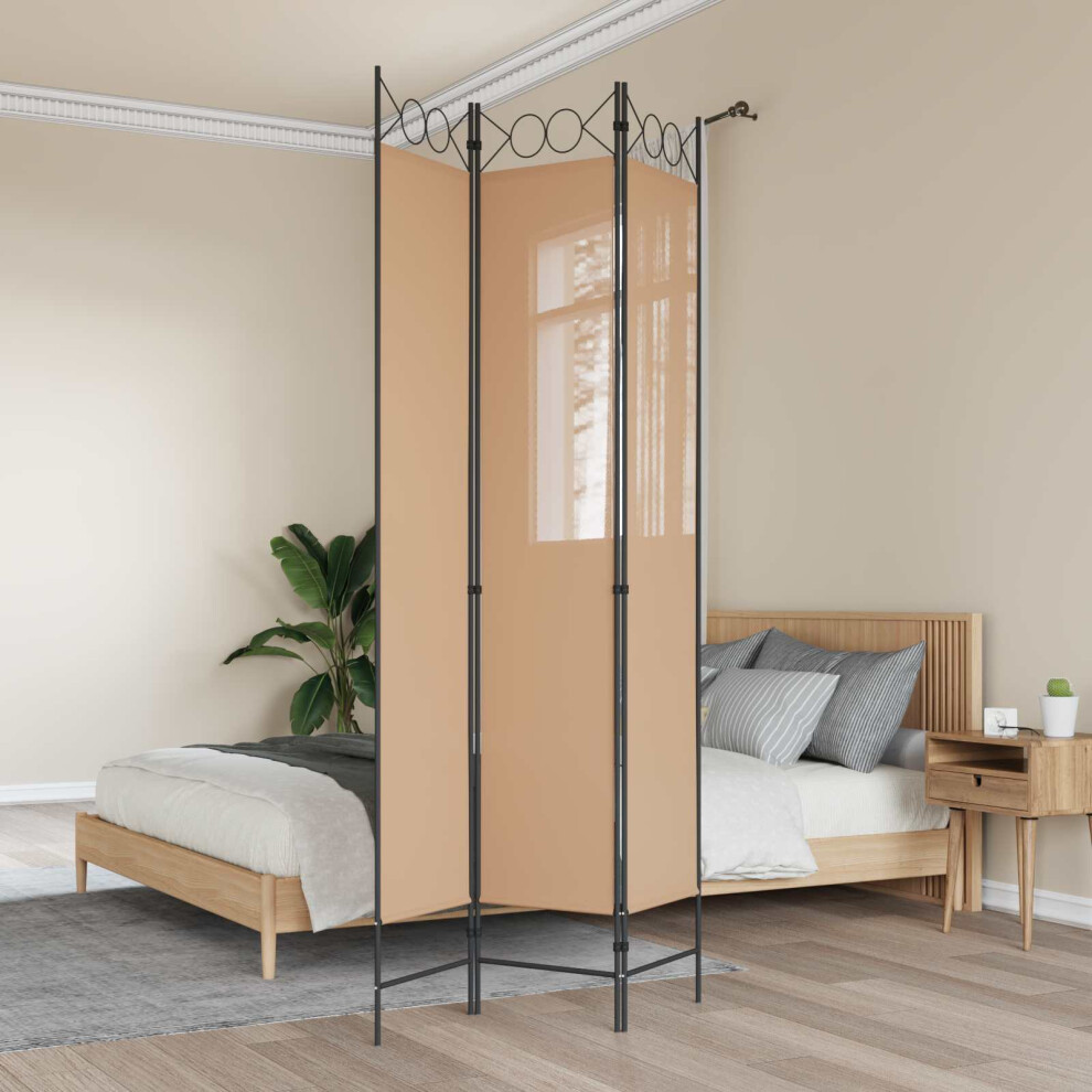 Vidaxl Room Divider Beige 120 X 220 Cm Fabric