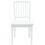 VidaXL vidaXL Dining Chairs 2 pcs White 50 x 52.5 x 91 cm Solid Rubber Wood 5