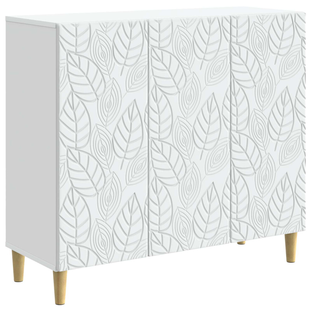 Vidaxl Sideboard 89 X 34.5 X 80 Cm Engineered Wood White