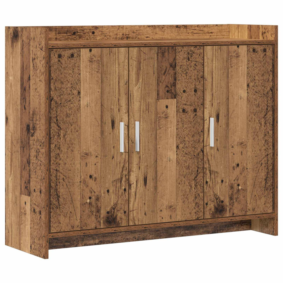 Vidaxl Sideboard Old Wood 98.5 X 33 X 80 Cm Engineered Wood