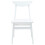 VidaXL vidaXL Dining Chairs 2 pcs White 42 x 47.5 x 81 cm Solid Rubber Wood 5